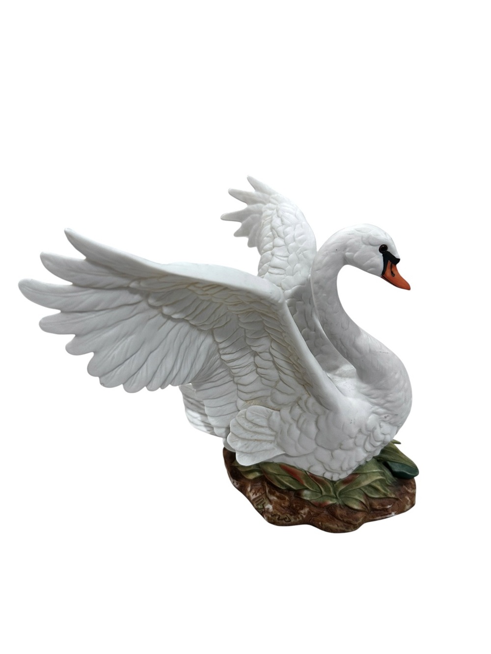 Vintage HOMCO Ceramic White Swan Figurine Gorgeous!!!
